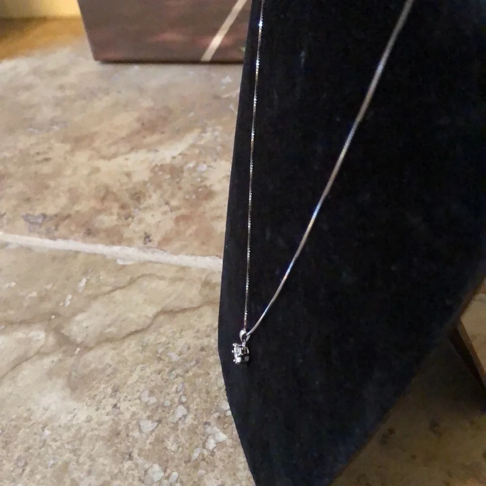 Moissanite Silver Necklace 💎 - Picture 5 of 8